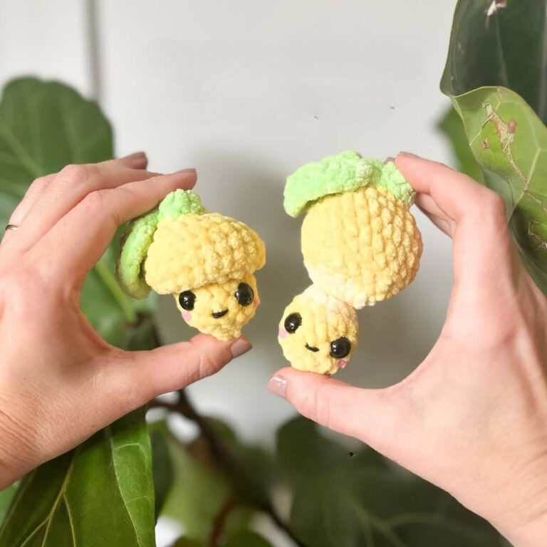 Kawaii Crochet Lemon Pop Amigurumi Duo Cute Handmade Fruit Plushie Perfect Gift
