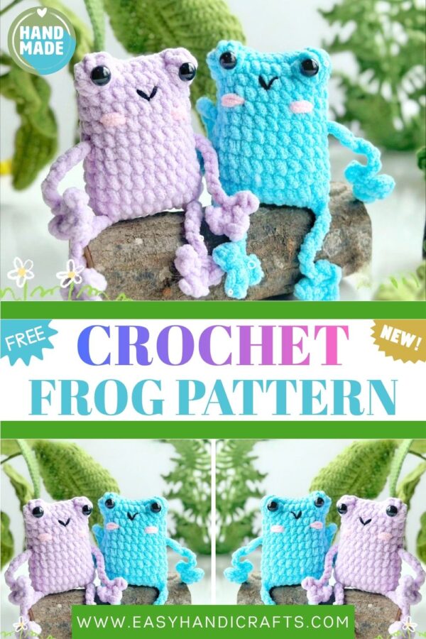 Pastel Crochet Frog Plush Duo — Kawaii Amigurumi Pattern for Cute Gifts