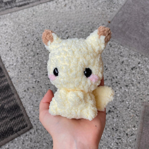 Pokemon Inspired Crochet Pikachu Plush Handmade Amigurumi Gift for Anime Fans