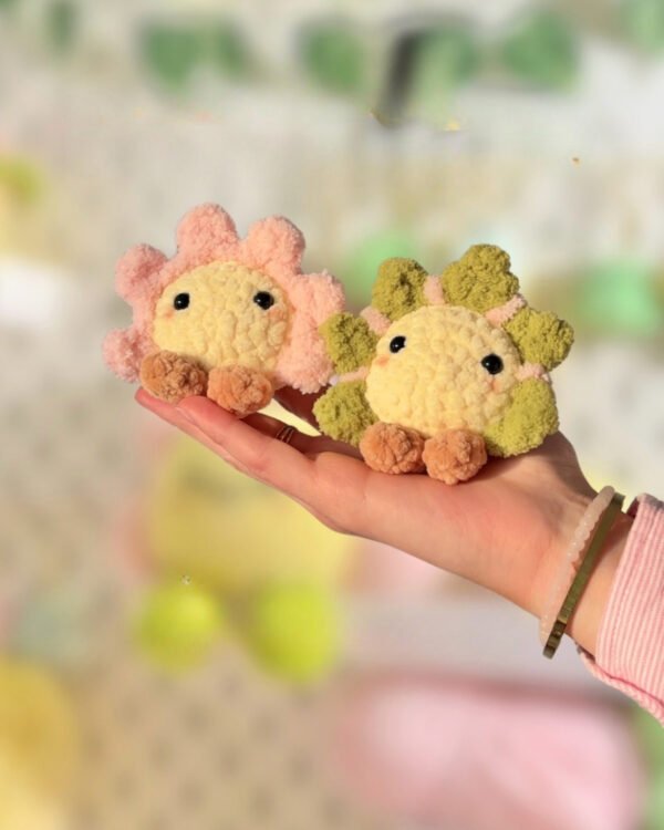 Sitting Flower Babies Crochet Plush Handmade Cute Amigurumi