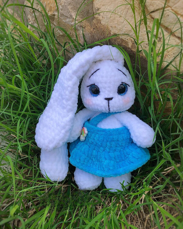 Adorable Crochet Rabbit with Long Ears & Dress | Free Amigurumi Pattern