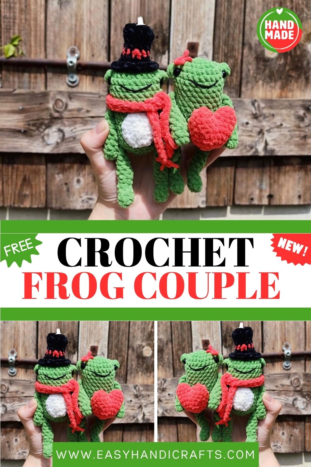 I Crochet the Most Romantic Frog Couple Free Amigurumi Pattern