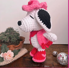 Fabulous Crochet Cowgirl Puppy Amigurumi Pattern for Home Accents
