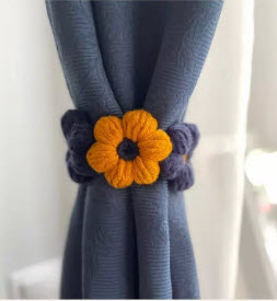 Creative Crochet Flower Curtain Tie Back Pattern for Flawless Look