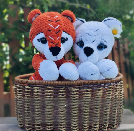Crochet Bear Fox Amigurumi Pattern for Nursery Decor