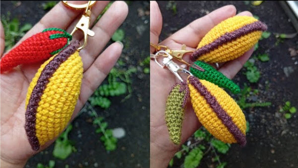 Crochet Salteña Keychain Pattern for Bags