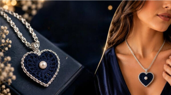 Crochet Heart Necklace Pattern for Everyday Wear