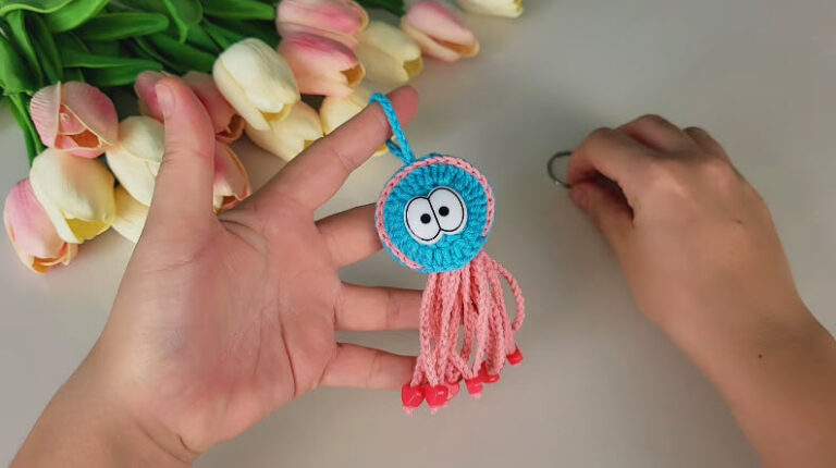 Crochet Octopus Keychain Amigurumi Pattern for Marine Life Lovers