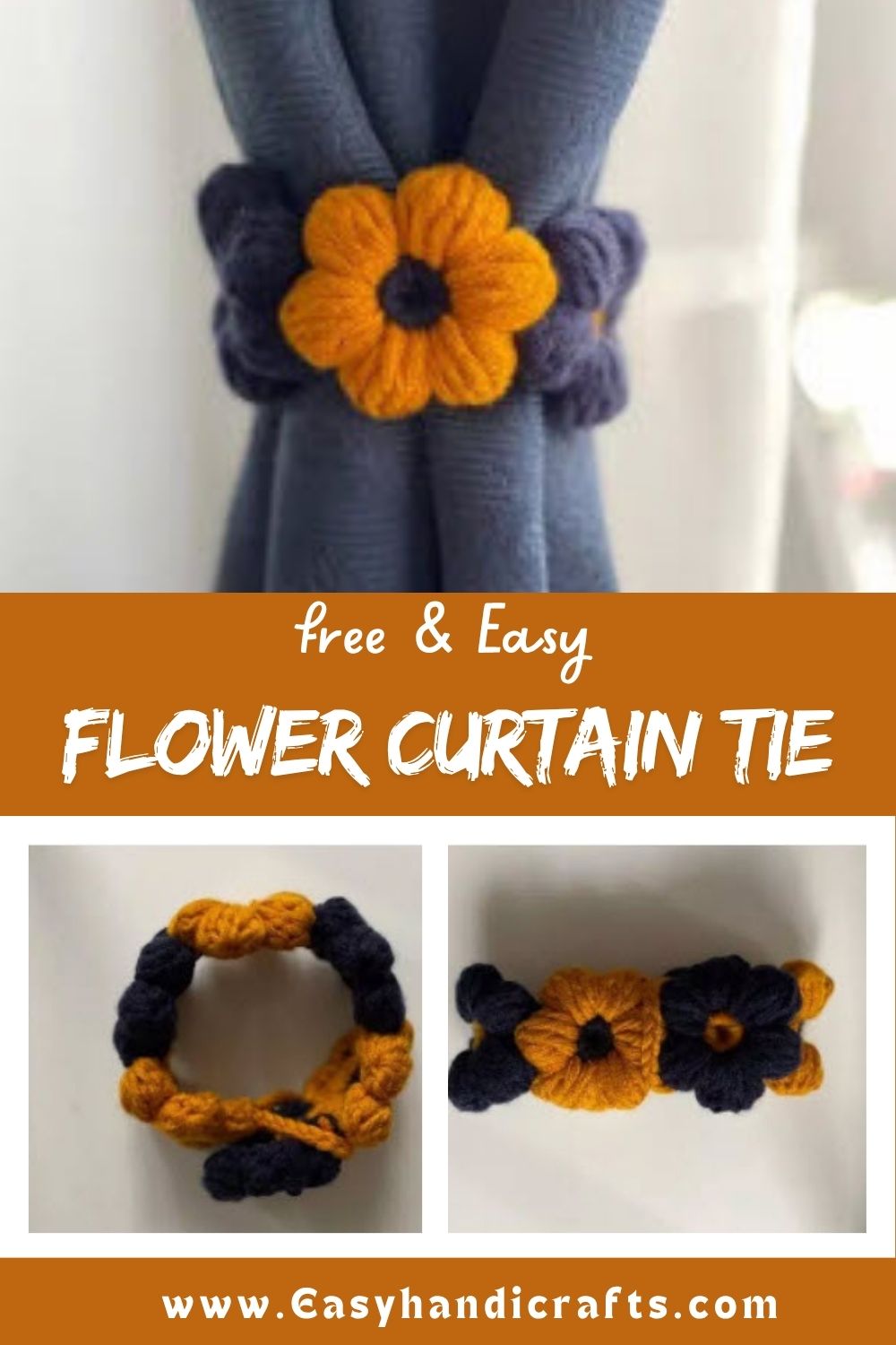 Creative Crochet Flower Curtain Tie Back Pattern for Flawless Look