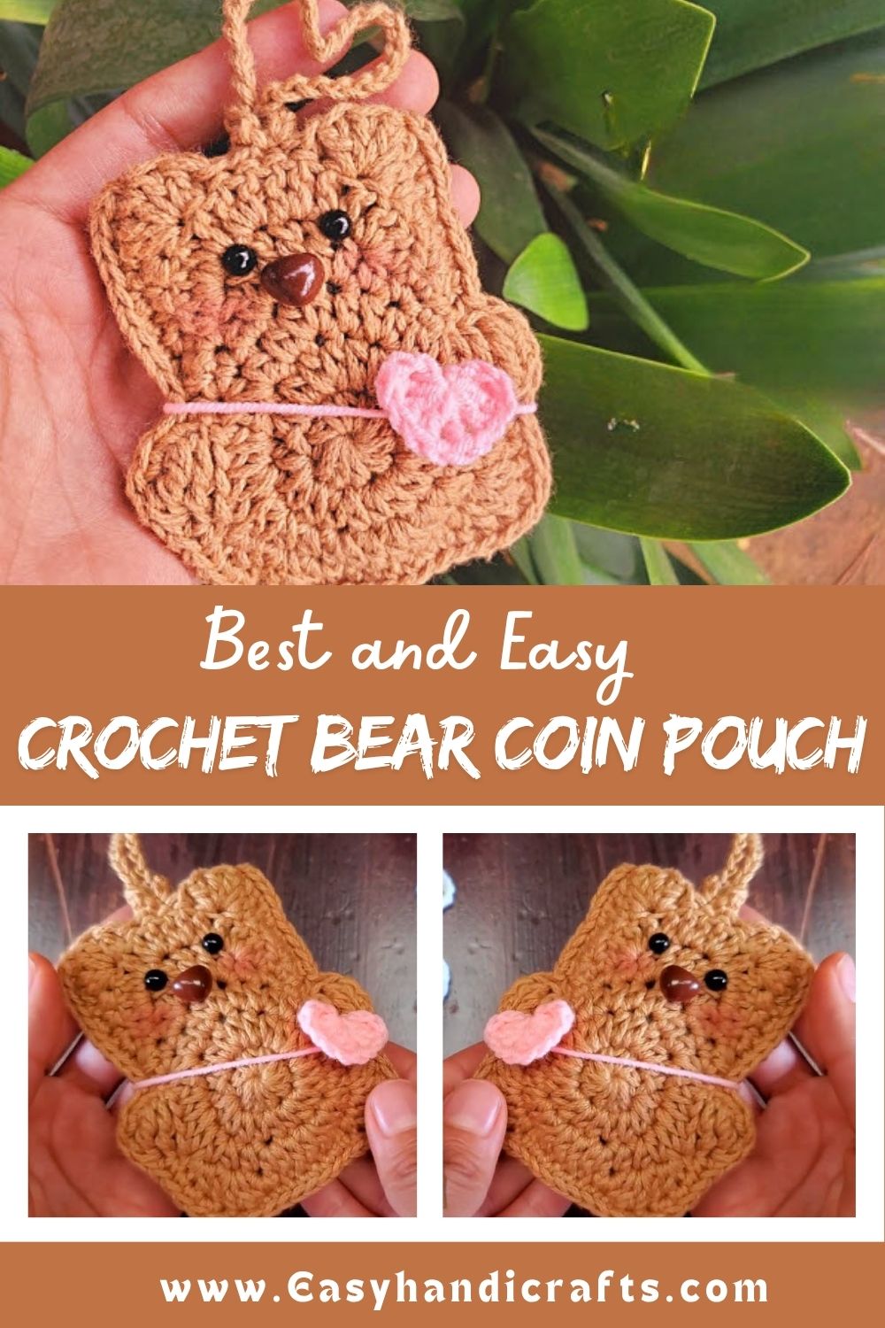 Crochet Bear Coin Pouch Pattern for Trendy Style