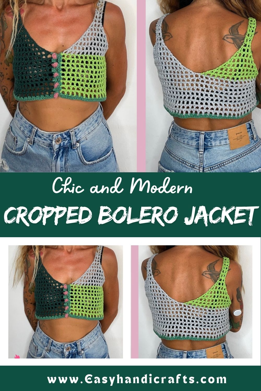 Crochet Cropped Bolero Jacket Pattern for Fashion Lovers