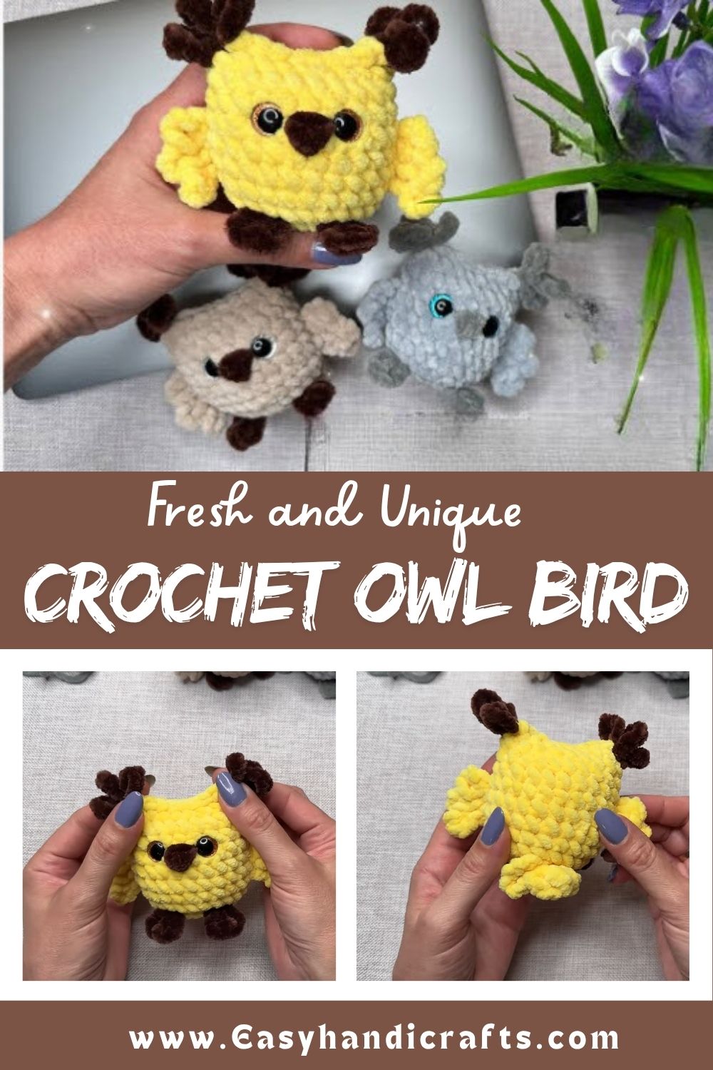 Crochet Owl Bird Amigurumi Pattern for Special Occasions