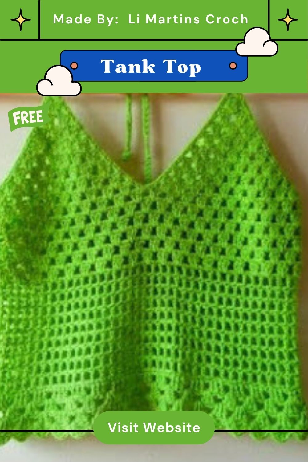 Crochet Tank Top Pattern for Summer Style