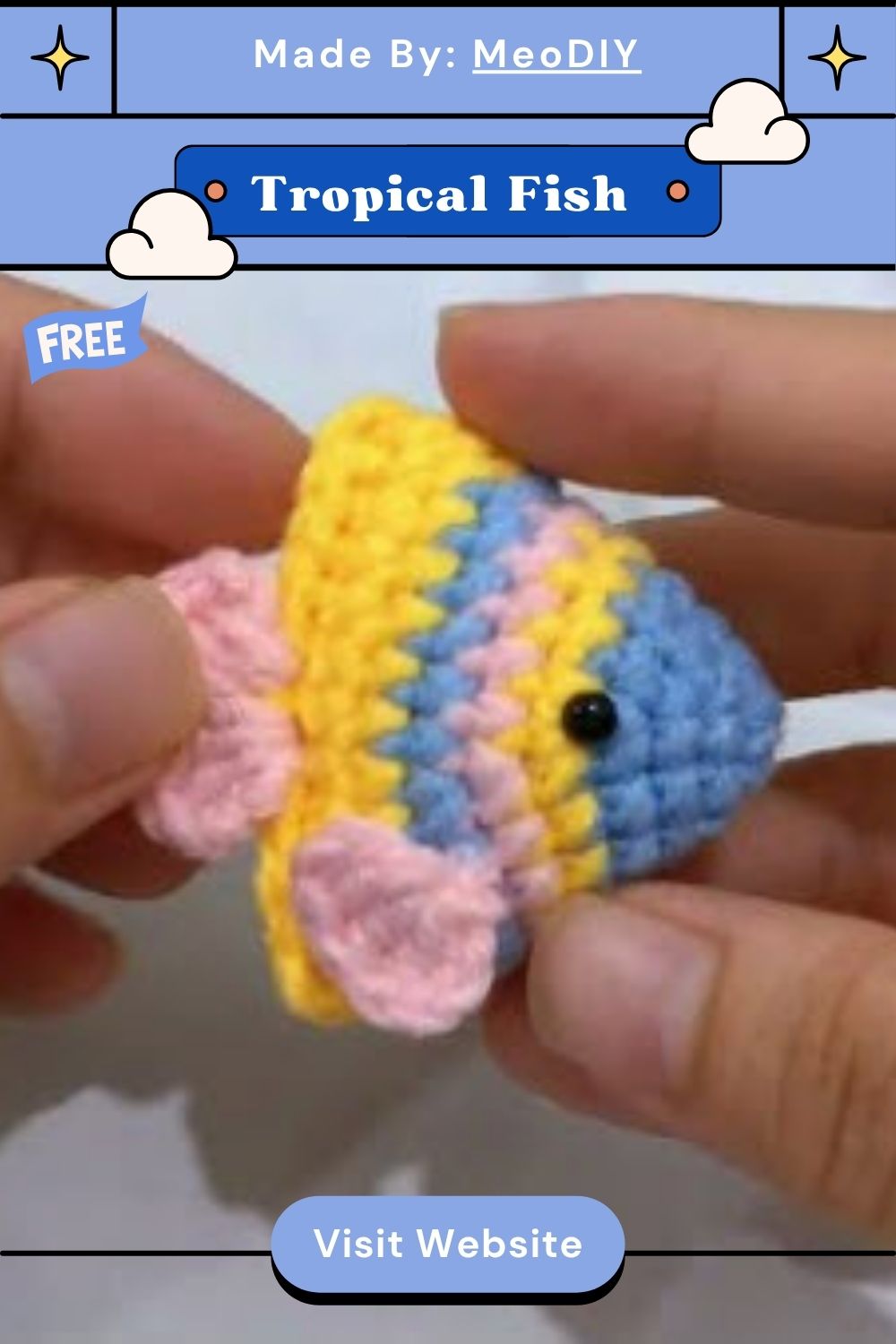 Crochet Tropical Fish Amigurumi Pattern for Marine Life Lovers