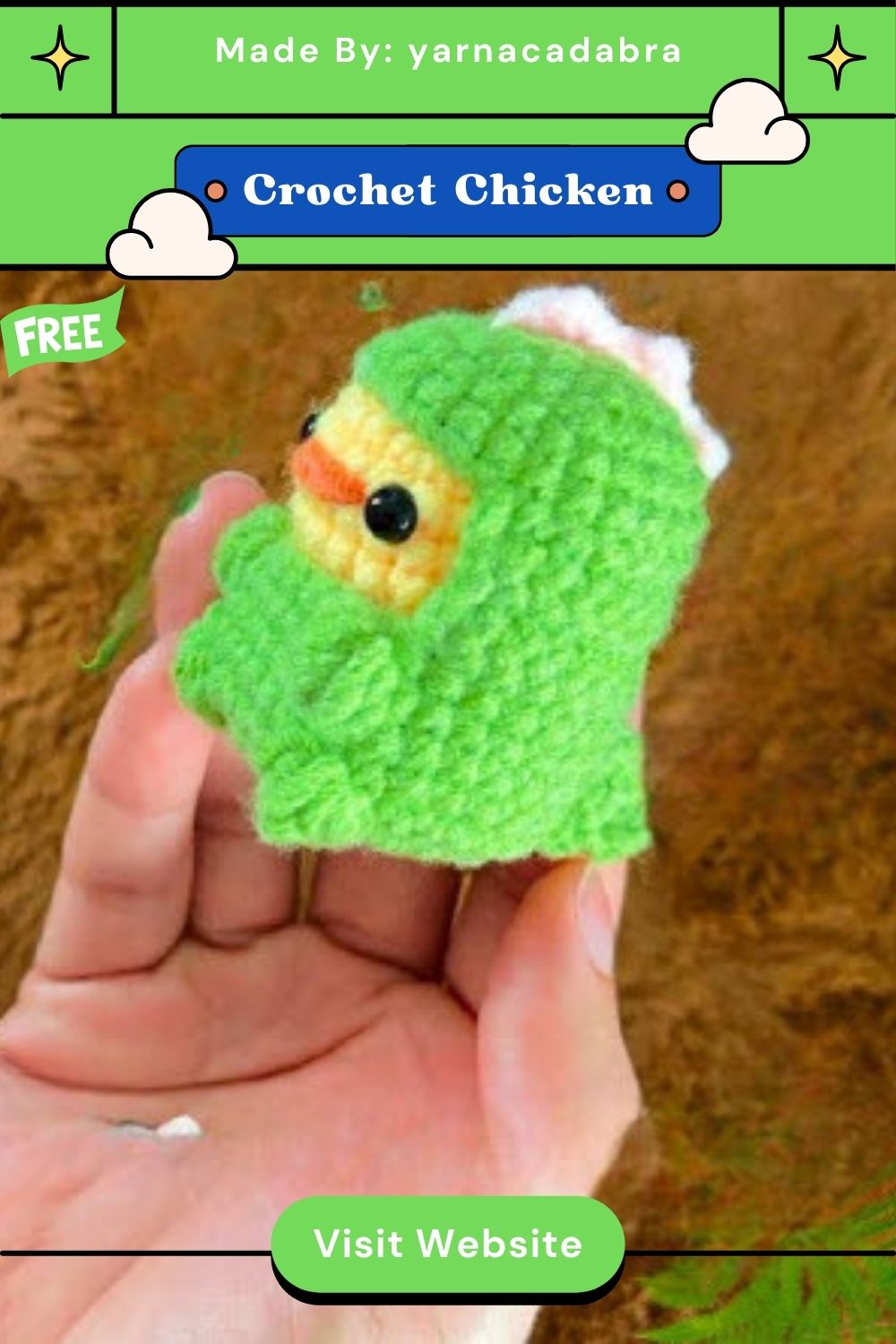 Easy Crochet Chicken Amigurumi Pattern for Good Vibes