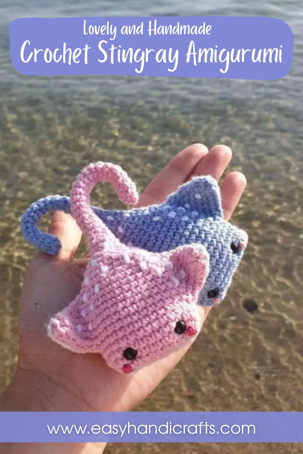 Inspiring Crochet Stingray Amigurumi Pattern Sea Creature Toy