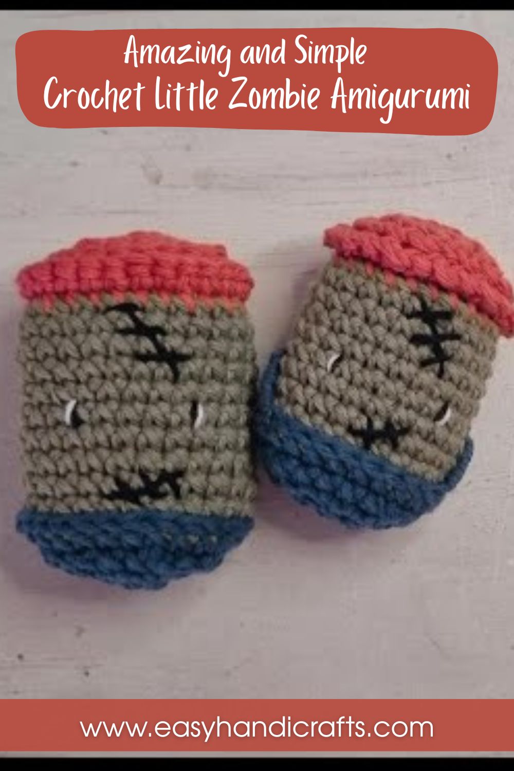 Make a Crochet Little Zombie Amigurumi Free Pattern