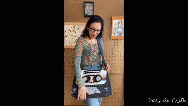 Crochet Cassette Tape Bag Pattern for Fashionable Looks