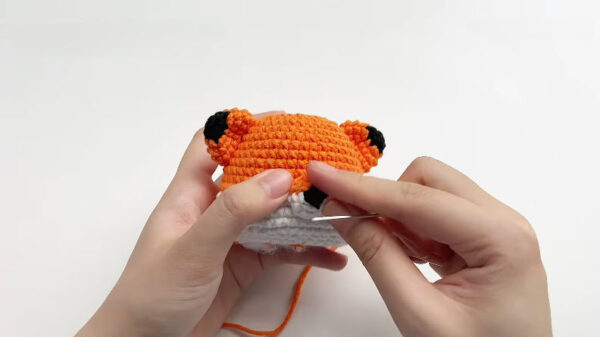 Crochet Fox Amigurumi Pattern with Pointed Ears