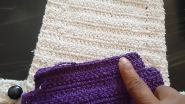 Crochet Hip Bag Adding the Front Pocket
