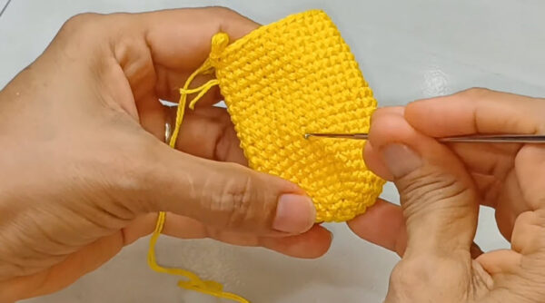 Crochet Homer Simpson Keychain Amigurumi Pattern Toy