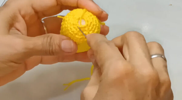 Crochet Homer Simpson Keychain Amigurumi Pattern Toy