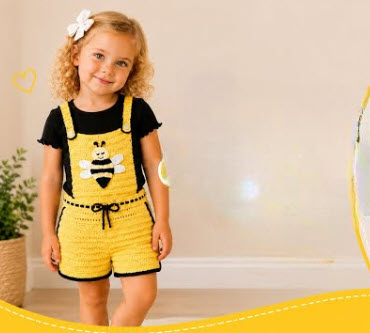 Crochet Kids' Overalls Pattern for Stylish Little Outfits