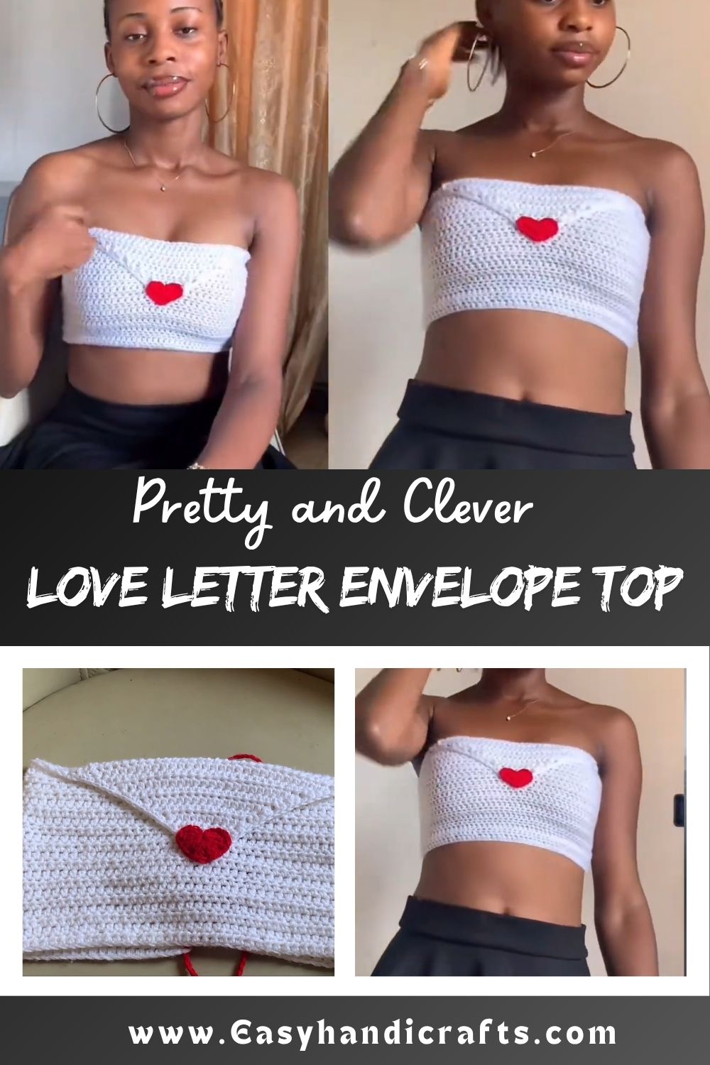 Crochet Love Letter Envelope Top – Free Pattern