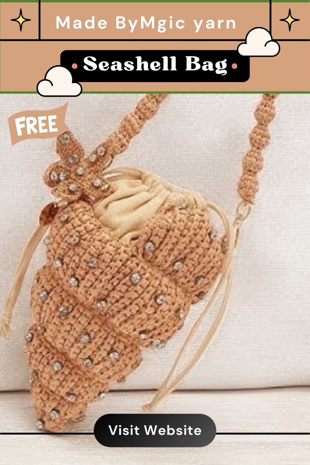 Crochet Seashell Bag Pattern for Beach Days