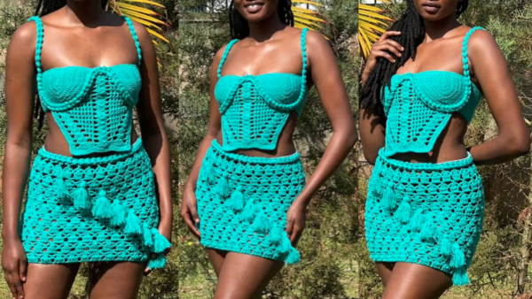 Crochet Tassel Crown Skirt Pattern with Braided Waistband