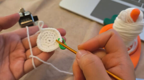 Cute Crochet Rice Ball Keychain Amigurumi Pattern
