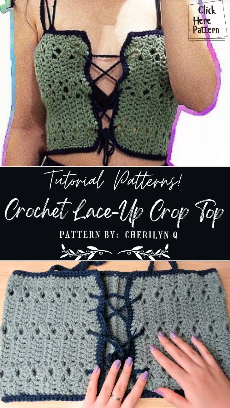 Easy Crochet Lace-Up Crop Top Pattern to Try Today