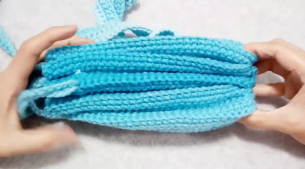 Easy Crochet Pleated Bag Pattern for Beginners