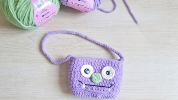 Elegant Crochet Monster Bag Pattern for Kids