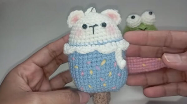 Let's Crochet Animal Ice Cream Keychain Amigurumi Pattern (2)