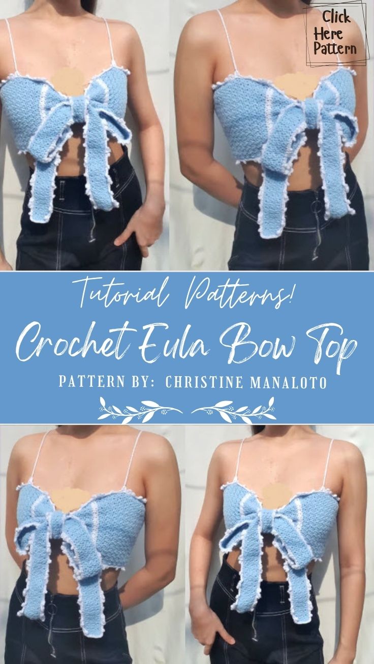 Make This Crochet Eula Bow Top Pattern for Summer