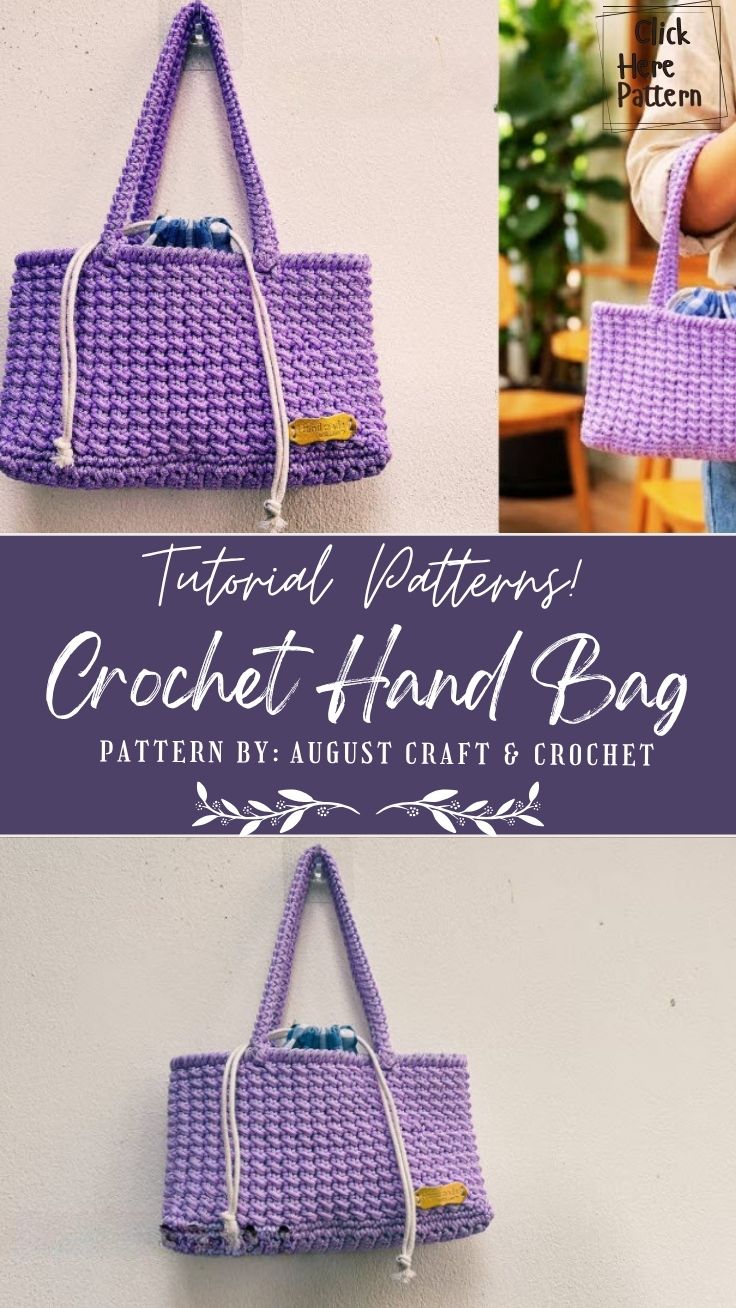 Simple Crochet Hand Bag Pattern for Everyday Beginners