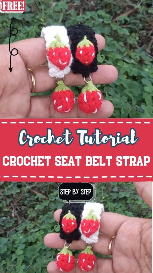 Students Crochet Seat Belt Strap Pattern for Special Outfits