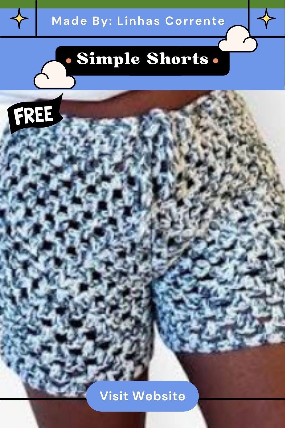 Trendy Crochet Simple Shorts Pattern for Summer
