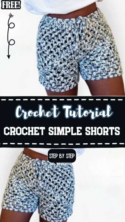 Trendy Crochet Simple Shorts Pattern for Summer