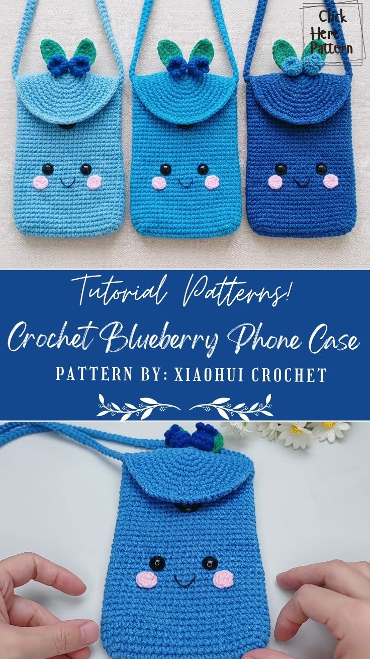 Crochet Blueberry Phone Case Pattern for Worth Trying
