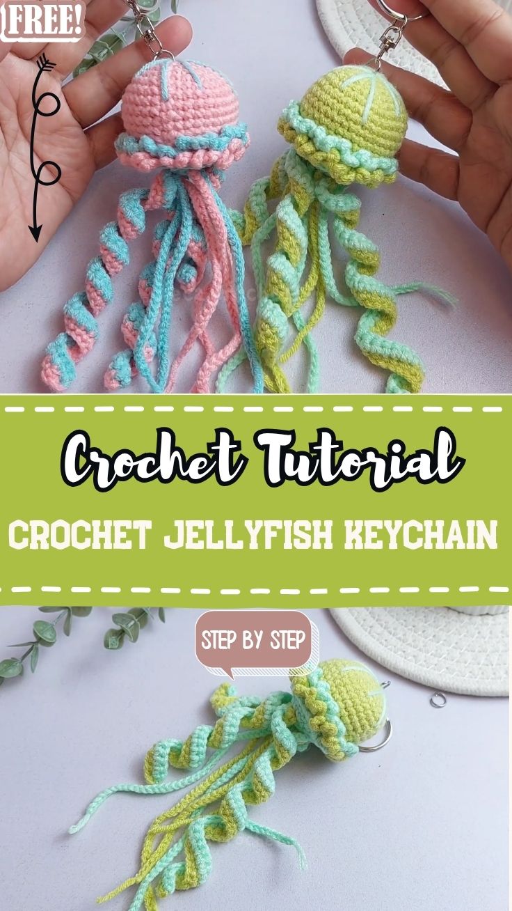 Crochet Jellyfish Keychain Amigurumi Pattern Worth Making