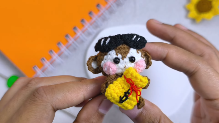 Crochet Monkey Amigurumi Pattern Handmade Stuffed toy