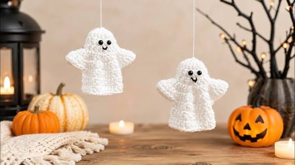 Free Crochet Ghost Halloween Amigurumi Pattern for Fun Decor (2)