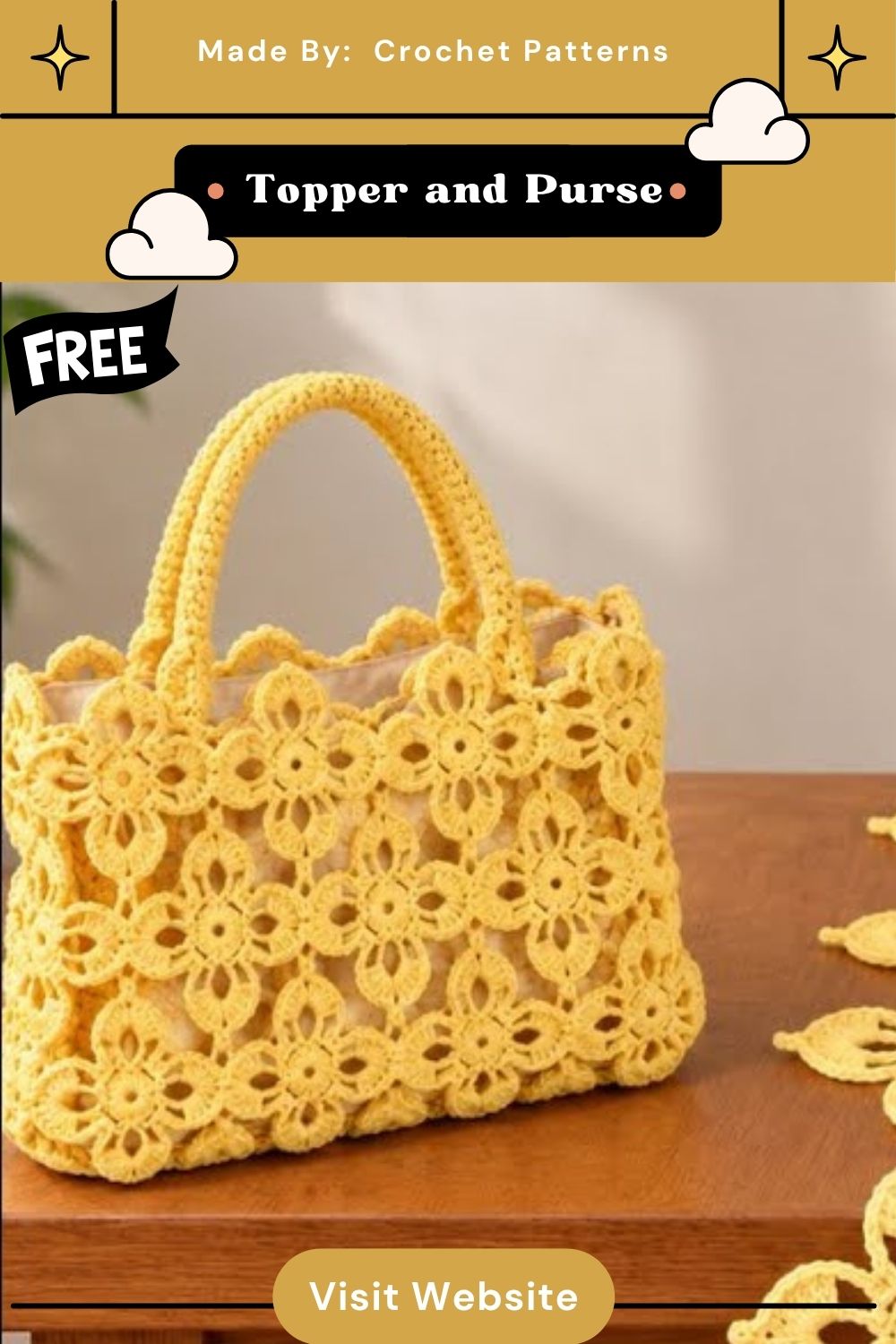 Free Crochet Table Topper and Purse Duo Pattern