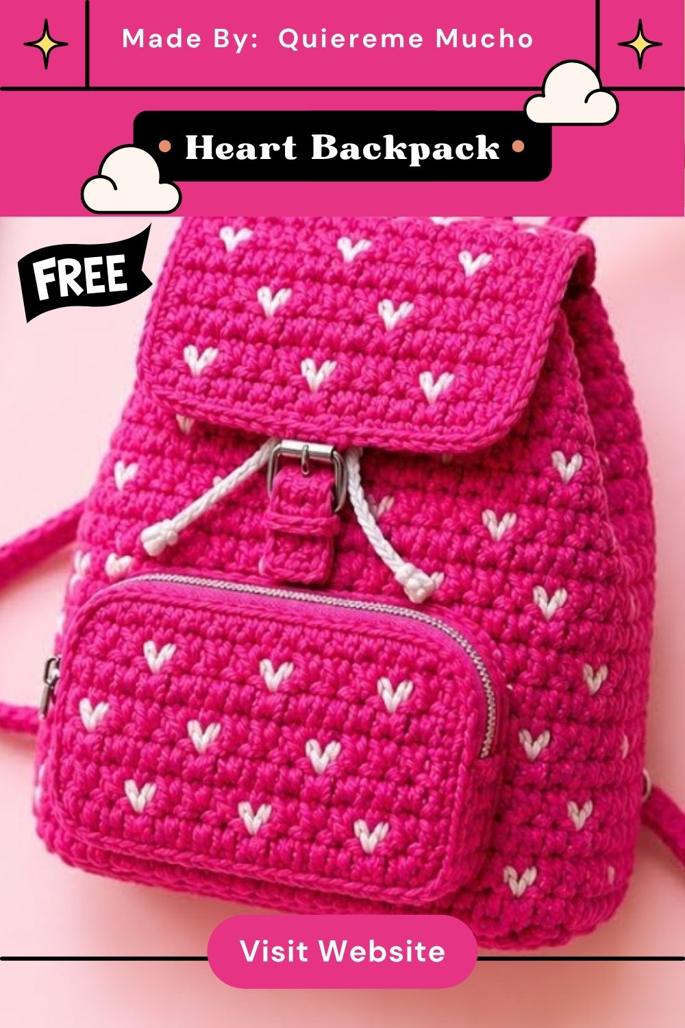 Get Trendy Crochet Heart Backpack Pattern for a Simple Look