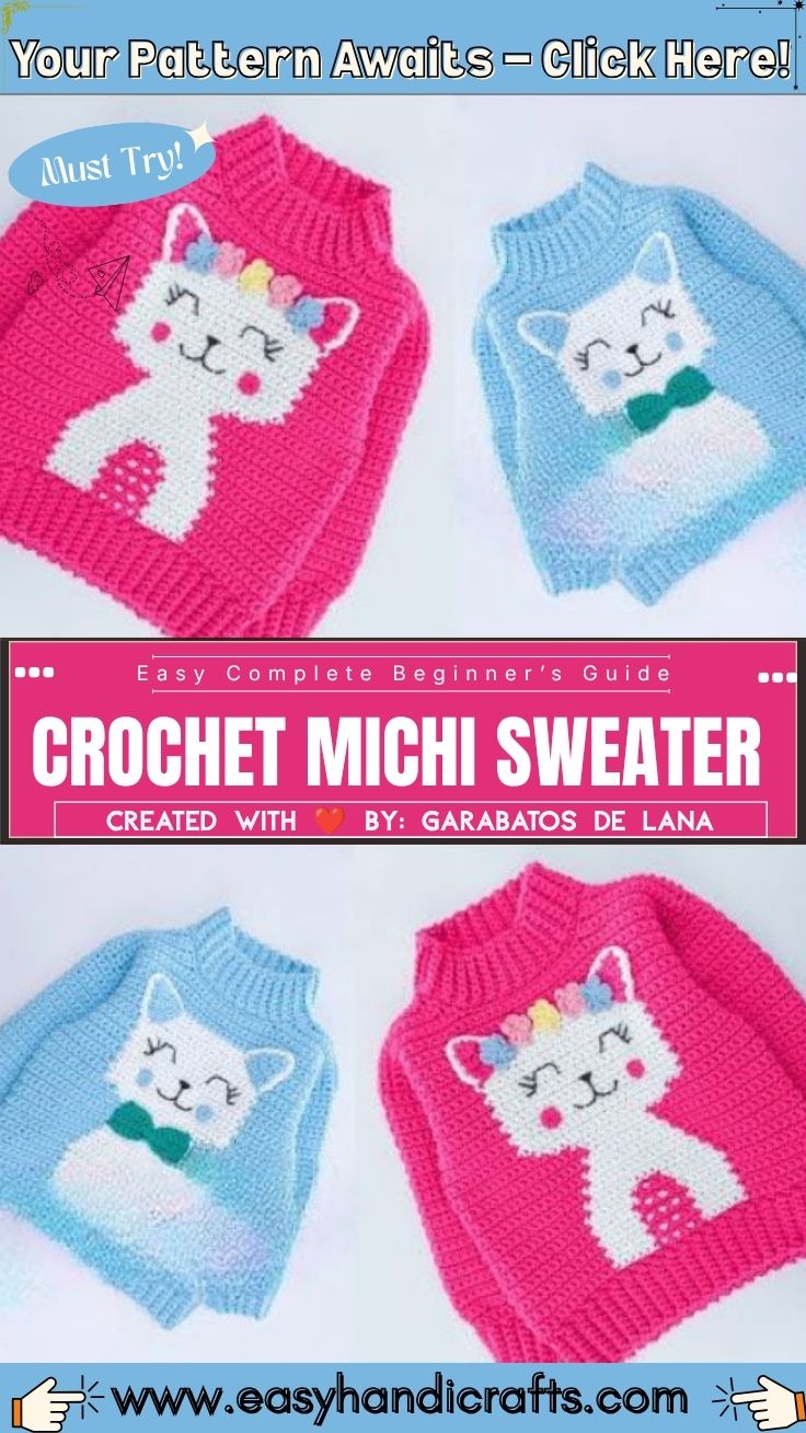 Learn to Crochet Michi sweater Pattern step by step