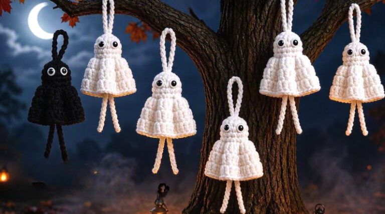 Spooky Crochet Little Ghost Halloween Pattern Toy