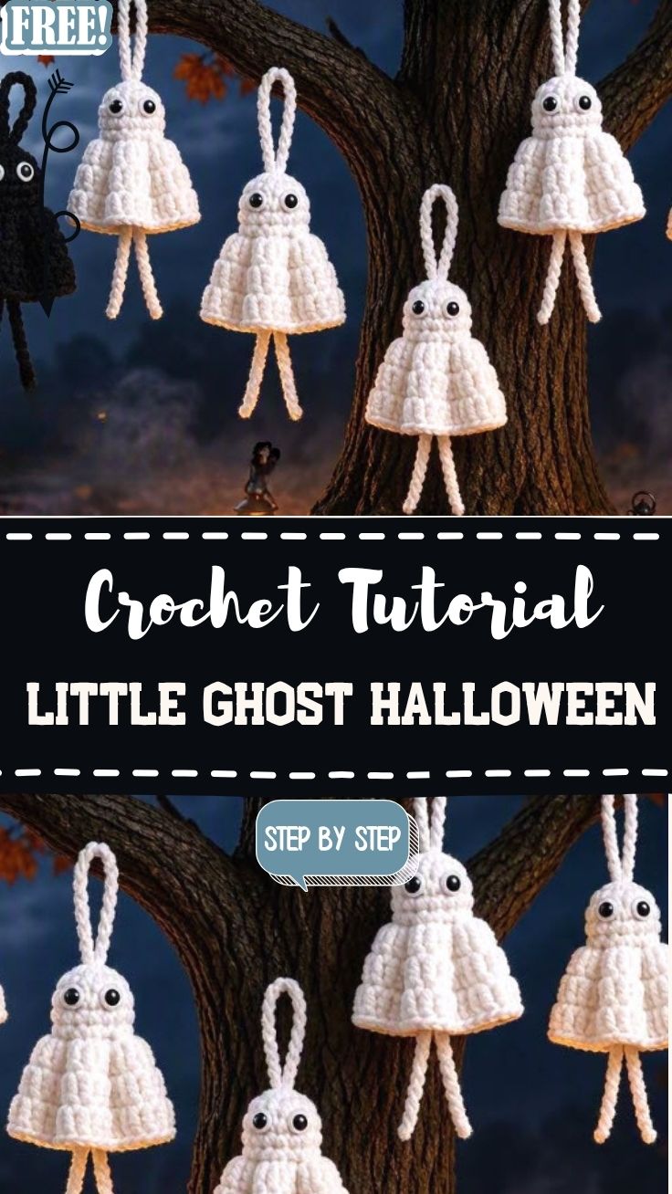 This Spooky Cochet Little Ghost Halloween Pattern Toy