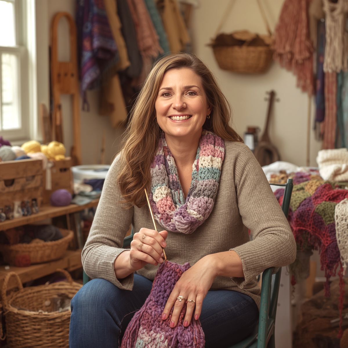 Donna Johnson, crochet pattern designer at Easy Handi Crafts